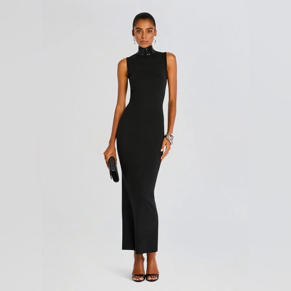 Retrofete Envy mock neck knit dress size Large NWT